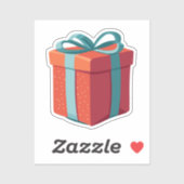 誕生日と青い弓 シール (シート)