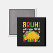 誕生日についてタコ語ろう - シンコデマヨ - メキシコ風 マグネット (正面/裏面)