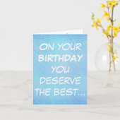 誕生日には最高の誕生日カード カード (黄色い花)