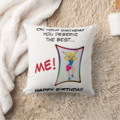 誕生日には最高の誕生日 クッション (ブランケット)