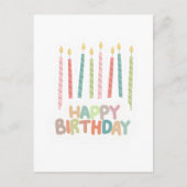 誕生日にキャンドルを灯して ポストカード (正面)