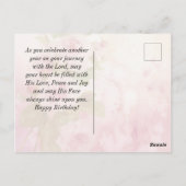 誕生日に主があなたを祝福してくださいますように聖書の一節 ポストカード (裏面)