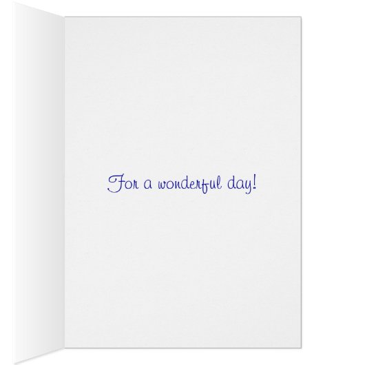 「誕生日に可愛いテディの写真」 (内側 (右))