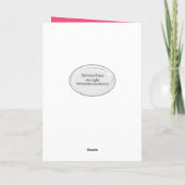 誕生日に大きな目を持つかわいい女の子 カード (裏面)