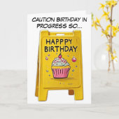 誕生日に注意を払うように… カード (黄色い花)