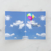 誕生日に犬の家でブルドッグ カード (内部)