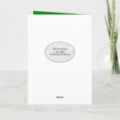 誕生日に眼鏡をかけたピクルス カード (裏面)