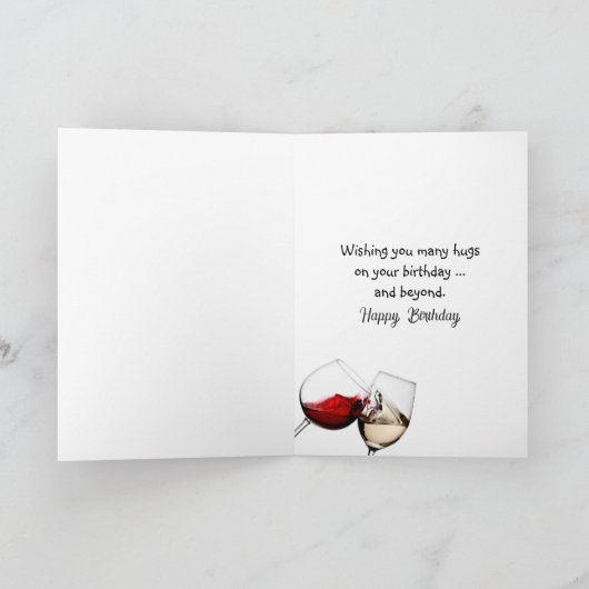 誕生日に贈るWINEの辞書的定義 カード (内部)