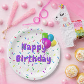 誕生日に風船を撒く ペーパープレート (パーティー)