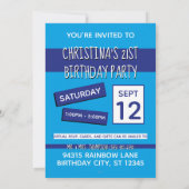 誕生日ねこ ショットグラス 招待状 (裏面)