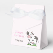 誕生日のおすすめボックスかわいい牛 フェイバーボックス (正面サイド)