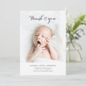 誕生日のお知らせフォトカ生まれたばかりのード 案内状 (スタンド正面)