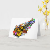 誕生日のお祝い カード (黄色い花)