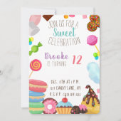 誕生日のお祝い 招待状 (正面)