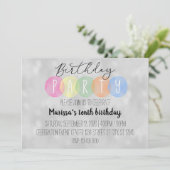 誕生日のお迎え 招待状 (スタンド正面)