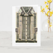 誕生日のお金カード カード (黄色い花)