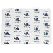 誕生日のかたつむり ラージペーパーバッグ (正面)