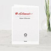 誕生日のかわいいカエル カード (裏面)