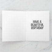 誕生日のかわいい猫ペルシャ語グリーティングカード カード (内部)