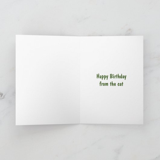 誕生日のご要望 カード (内部)