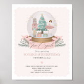 誕生日のためのピンクのナツクラッカータイムカプセルアドバイス ポスター (正面)