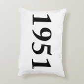 誕生日のための1951年、記念日、お祝い アクセントクッション (裏面(縦))