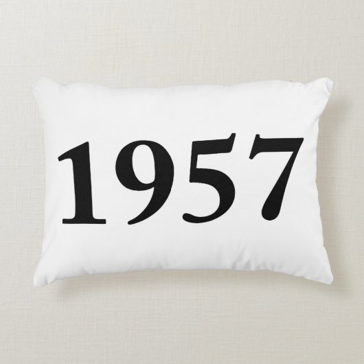 誕生日のための1957年、記念日、お祝い アクセントクッション (正面)