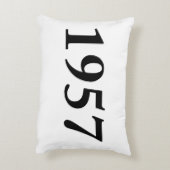 誕生日のための1957年、記念日、お祝い アクセントクッション (裏面(縦))