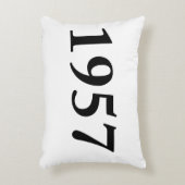 誕生日のための1957年、記念日、お祝い アクセントクッション (正面(垂直))