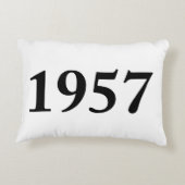 誕生日のための1957年、記念日、お祝い アクセントクッション (裏面)