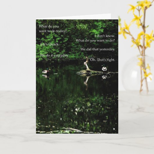 誕生日のにせ医者 カード (黄色い花)