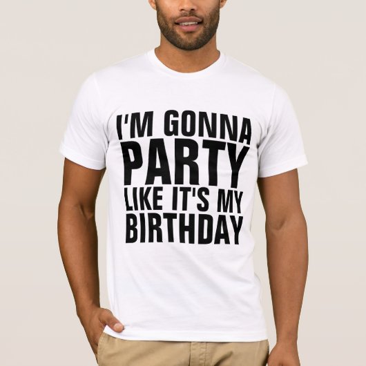 誕生日のようにパーティしようTシャツ Tシャツ (正面)