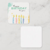 誕生日のろうそく ノートカード (正面/裏面)