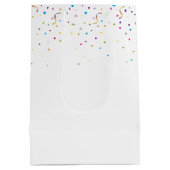 誕生日のアヒルの子たちと60歳の誕生日風船 ミディアムペーパーバッグ (裏面)