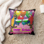 誕生日のインコ クッション (ブランケット)