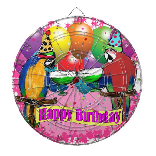 誕生日のインコ ダーツボード (正面)