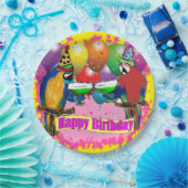 誕生日のインコ ペーパープレート (パーティー)