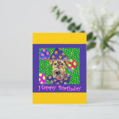 誕生日のエアデール ポストカード (スタンド正面)