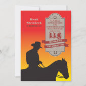 誕生日のカウボーイの招待状 招待状 (正面)