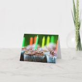 誕生日のカップケーキ カード (正面)
