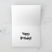 誕生日のカニ カード (内部)