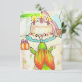 誕生日のカブトムシ招待 招待状 (スタンド正面)