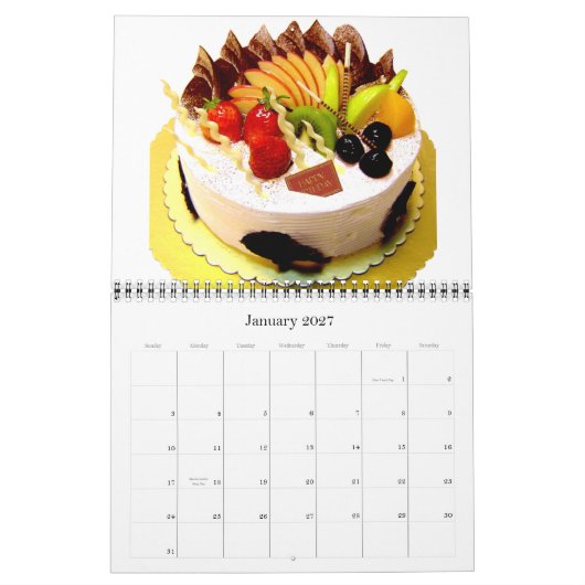 誕生日のカレンダー カレンダー (1月 2027)