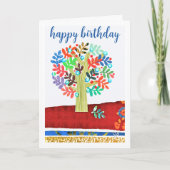 誕生日のカードにジョイマーズの詩を書く 案内状 (正面)