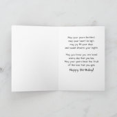 誕生日のカードにジョイマーズの詩を書く 案内状 (内部)