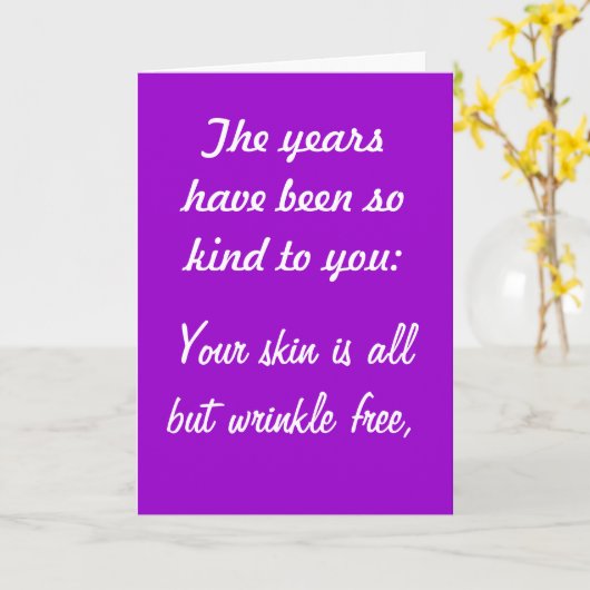 誕生日のカードに優しい年月を過ごした カード (黄色い花)