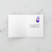 誕生日のキャンドル カード (内部)