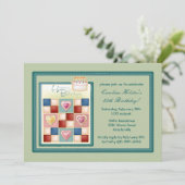誕生日のキルトの招待状 招待状 (スタンド正面)