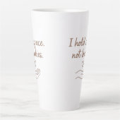 誕生日のクリスマスまたはユーのためのダラ感謝していギフト カフェラテマグ (正面)