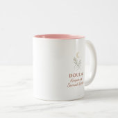 誕生日のクリスマスまたはユーのためのダラ感謝していギフト ツートーンマグカップ (正面右)